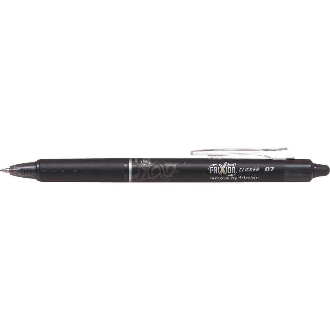Pilot FriXion Ball Clicker 0.7 - Gel Ink Rollerball pen - Black - Medium Tip