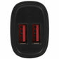 StarTech.com Dual-Port USB Car Charger - 24W/4.8A - Black - 5690361