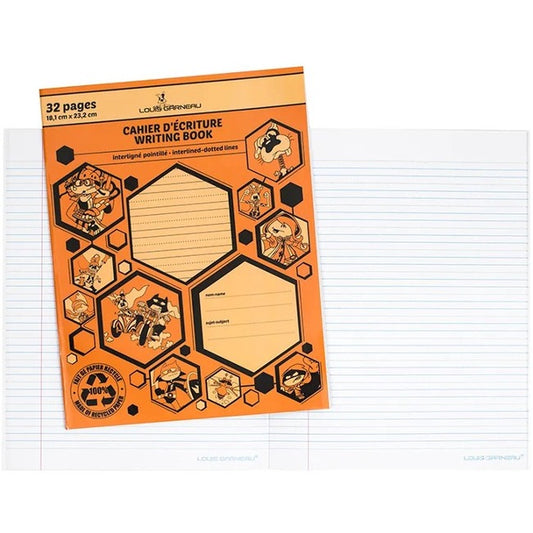 Louis Garneau Small Writing Book, Interlined-Dotted