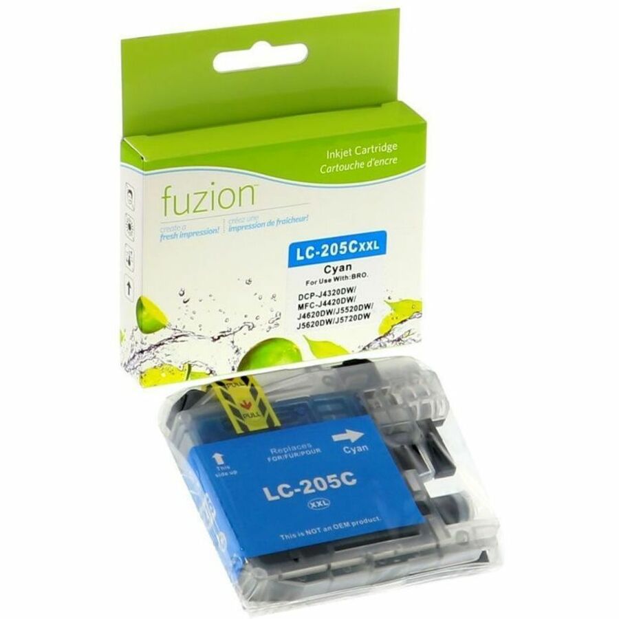 fuzion Compatible Inkjet for Brother LC205XXL - Cyan