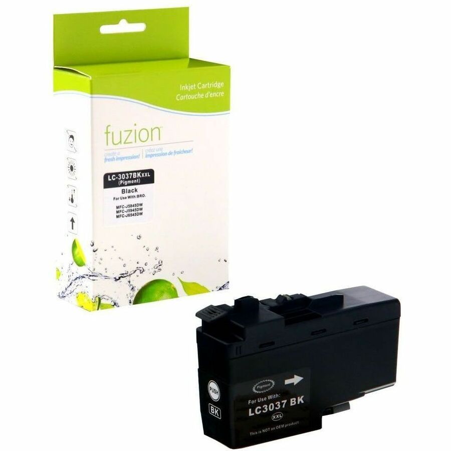 fuzion Compatible Inkjet Tank for Brother LC3037BK - Super HY Black