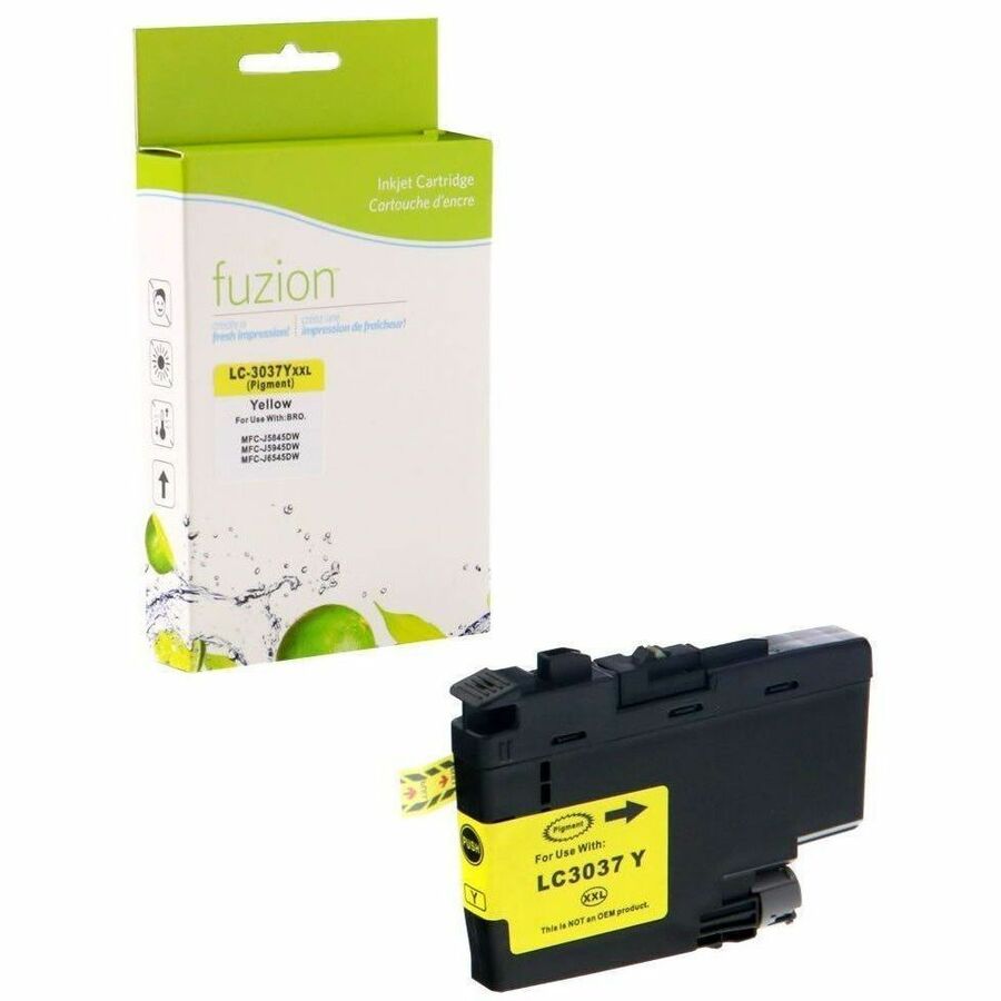 fuzion Compatible Inkjet Tank for Brother LC3037Y - Super HY Yellow