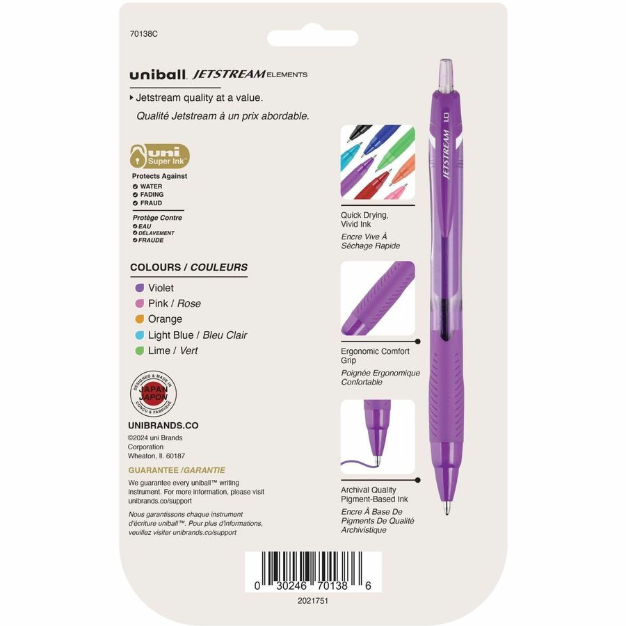 uniball&trade; Jetstream Elements Ballpoint Pens - 70138C