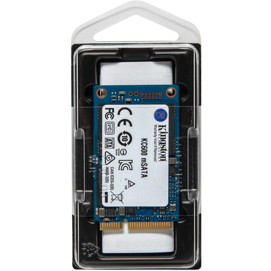 Kingston KC600 512 GB Solid State Drive - mSATA Internal - SATA (SATA/600) - SKC600MS/512G