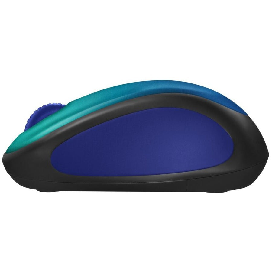 Logitech Design Collection Limited Edition Wireless Mouse with Colorful Designs - USB Unifying Receiver, 12 months AA Battery Life, Portable & Lightweight, Easy Plug & Play with Universal - BLUE - 910-006118