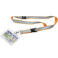 DURABLE Reflective Safety Textile 17" Lanyard, Black, Pack of 10 - 869209