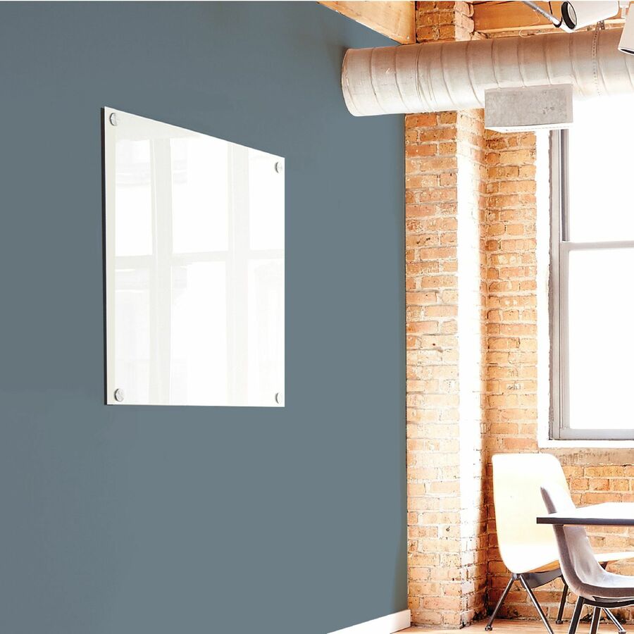 Quartet Infinity Magnetic Glass Dry-Erase Board, White, 48" x 48" - G24848W