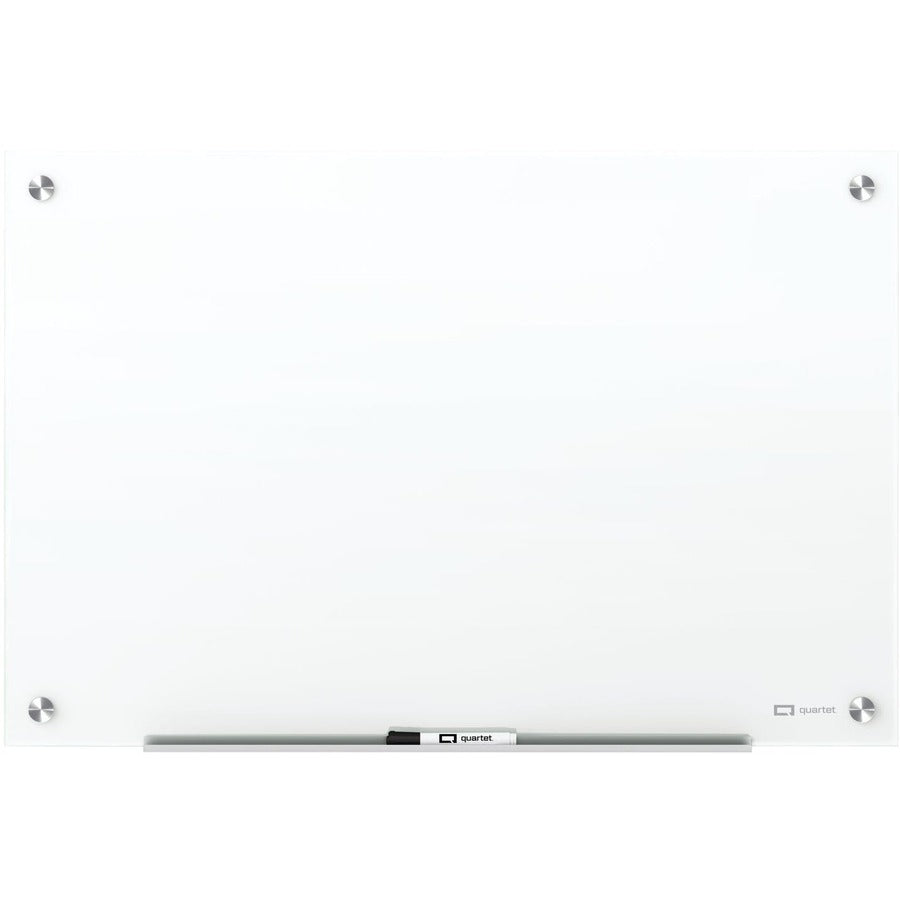 Quartet Infinity Magnetic Glass Dry-Erase Board, White, 48" x 48" - G24848W