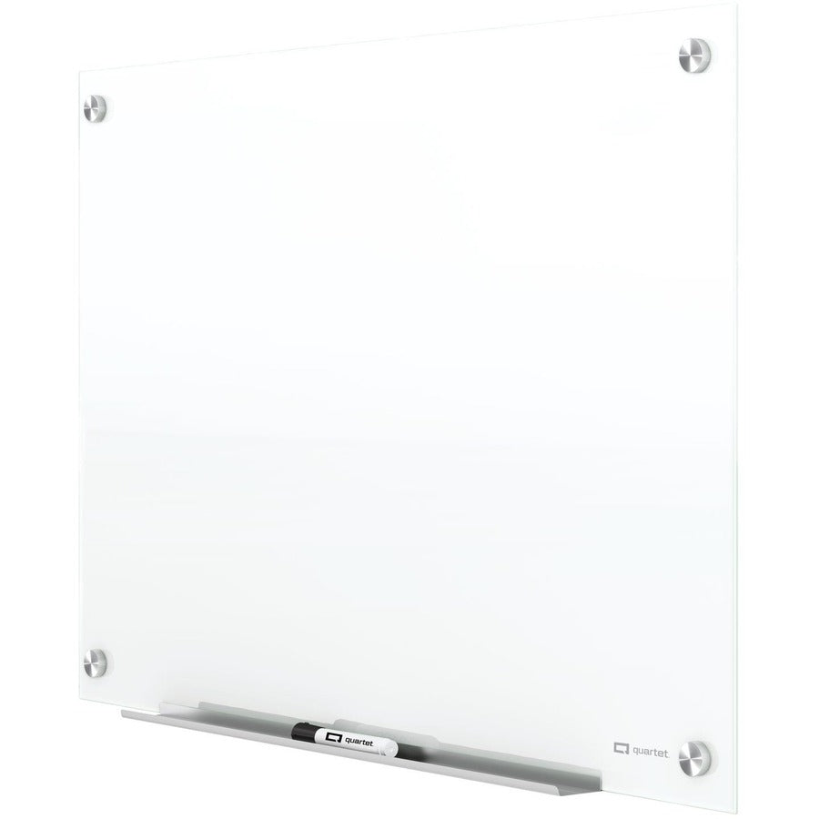 Quartet Infinity Magnetic Glass Dry-Erase Board, White, 48" x 48" - G24848W