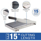 Swingline ClassicCut 1515G Guillotine Trimmer with EdgeGlow, Glass, 15" , 15 Sheets - G7010004