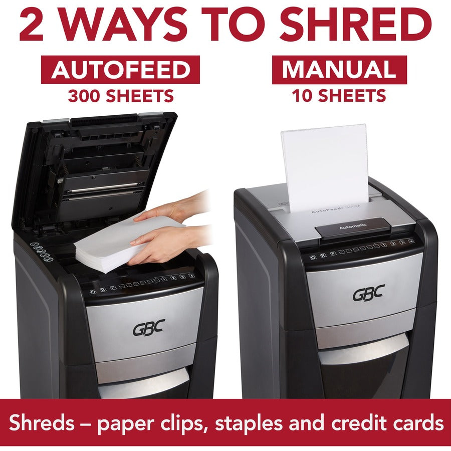 GBC AutoFeed+™ 300X Super Cross Cut Shredder - WSM1757608