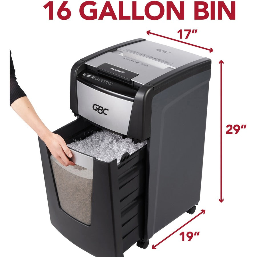 GBC AutoFeed+ Office Shredder, 300M, Micro-Cut, 300 Sheets - WSM1757609