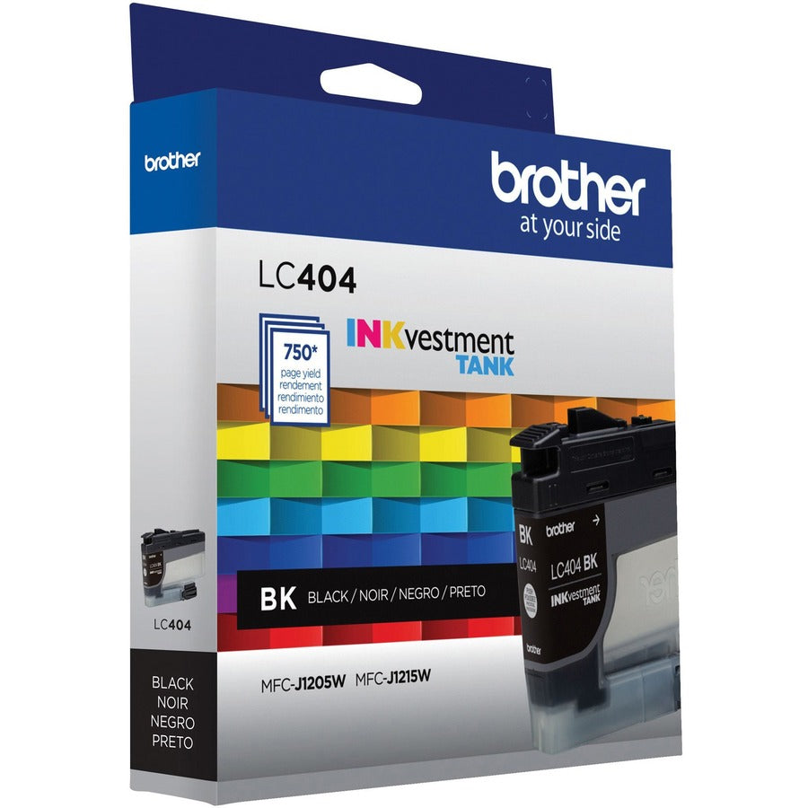 Brother INKvestment LC404BK Original Standard Yield Inkjet Ink Cartridge - Single Pack - Black - 1 Each - LC404BKS