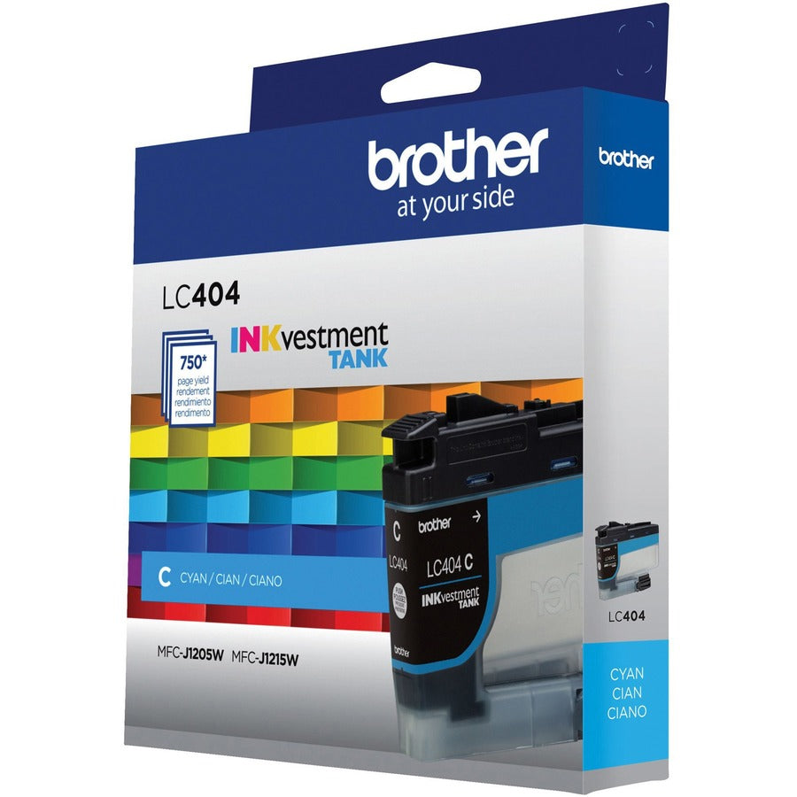 Brother INKvestment LC404C Original Standard Yield Inkjet Ink Cartridge - Single Pack - Cyan - 1 Each - LC404CS
