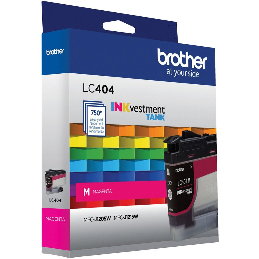 Brother INKvestment LC404M Original Standard Yield Inkjet Ink Cartridge - Single Pack - Magenta - 1 Each - LC404MS