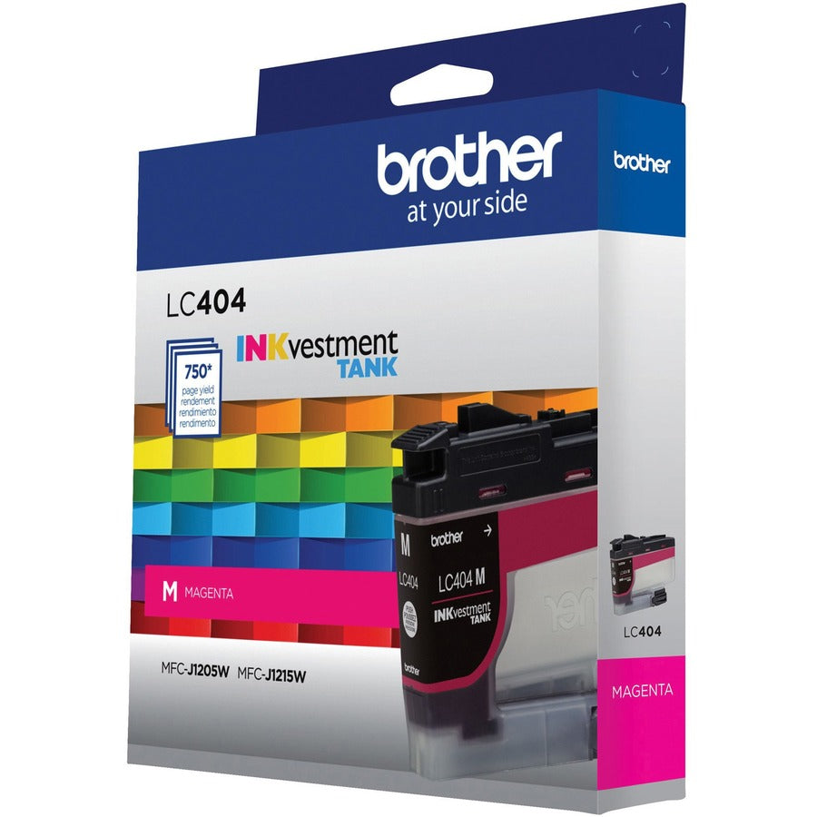Brother INKvestment LC404M Original Standard Yield Inkjet Ink Cartridge - Single Pack - Magenta - 1 Each - LC404MS