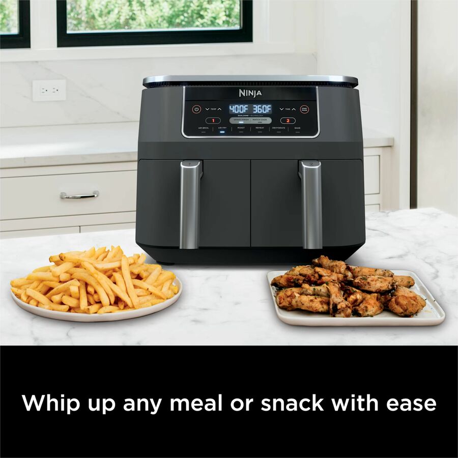 Ninja Foodi 6-in-1 8-qt. 2-Basket Air Fryer with DualZone Technology - DZ201C