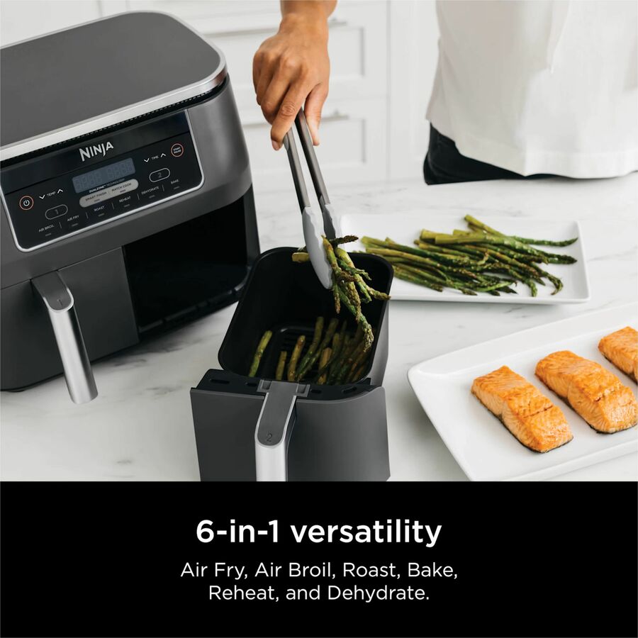 Ninja Foodi 6-in-1 8-qt. 2-Basket Air Fryer with DualZone Technology - DZ201C