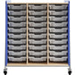 Safco Whiffle Typical Triple Rolling Storage Cart - 3930SBU