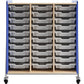 Safco Whiffle Typical Triple Rolling Storage Cart - 3930SBU