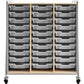 Safco Whiffle Typical Triple Rolling Storage Cart - 3930GRY