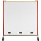 Safco Whiffle Typical Triple Rolling Storage Cart - 3930RED