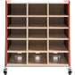Safco Whiffle Typical Triple Rolling Storage Cart - 3931RED
