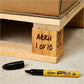 Avery Marks A Lot&reg; UltraDuty&reg; Markers Large Chisel Tip, Black, Box of 12 - 29842