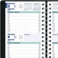 Blueline 2026 Essential 12-Month Daily Planner - 2-Day Per Page - January to December - Black - 8" x 5" - Bilingual - C5104.81BT