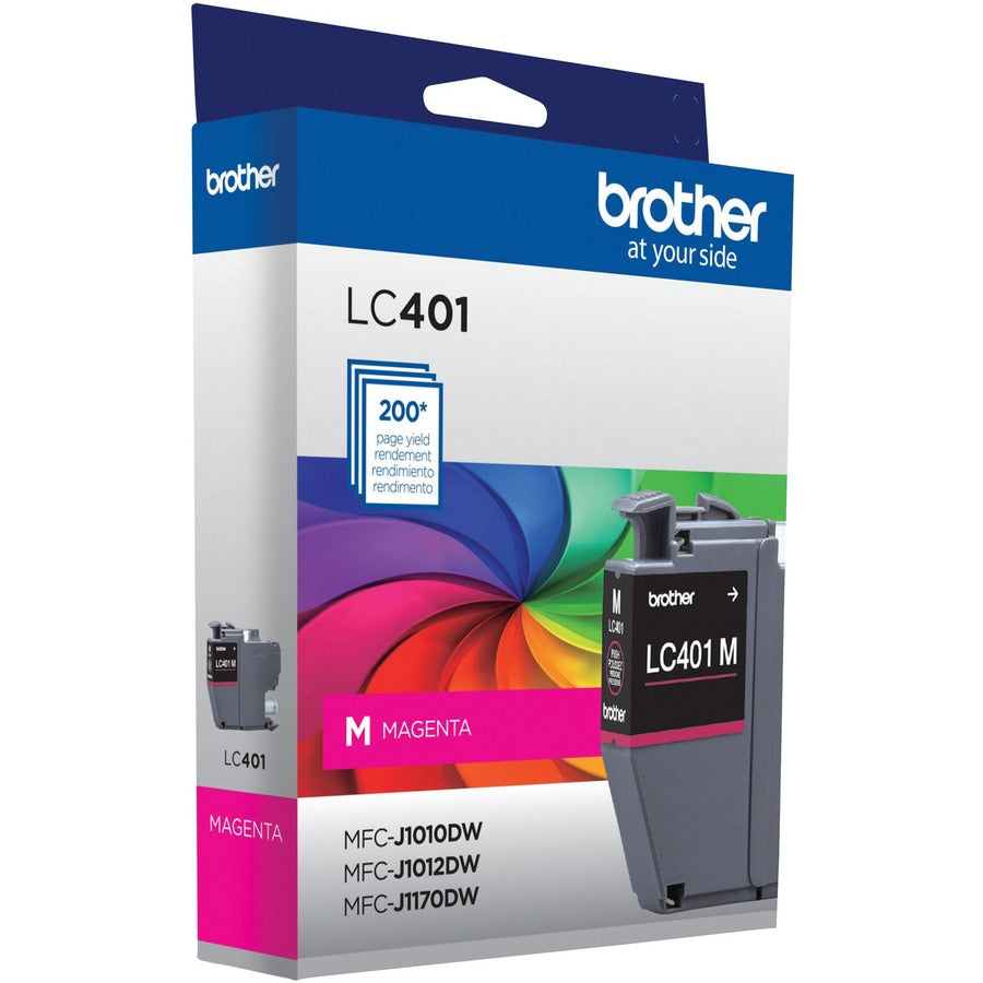 Brother LC401MS Original Standard Yield Inkjet Ink Cartridge - Single Pack - Magenta - 1 Each - LC401MS