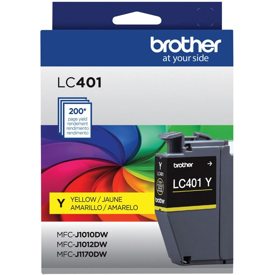 Brother LC401YS Original Standard Yield Inkjet Ink Cartridge - Single Pack - Yellow - 1 Each - LC401YS
