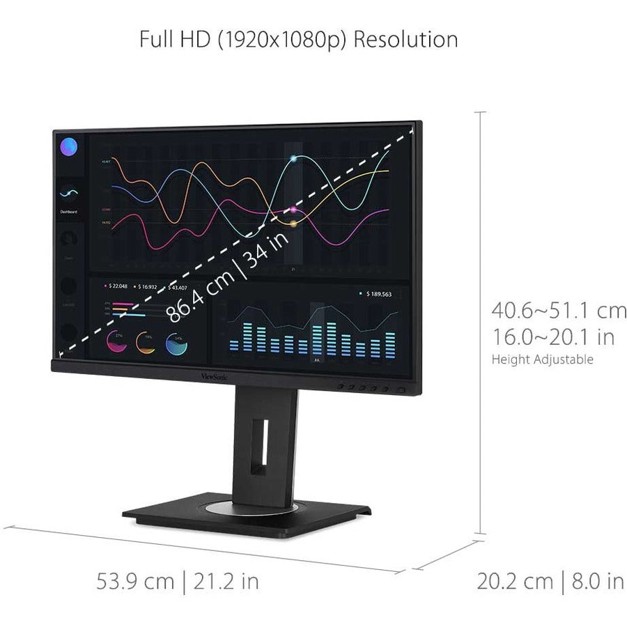 Viewsonic 24" Display, IPS Panel, 1920 x 1080 Resolution - VG2456A