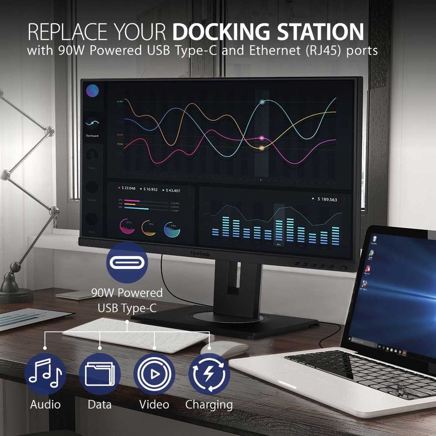 Viewsonic 24" Display, IPS Panel, 1920 x 1080 Resolution - VG2456A