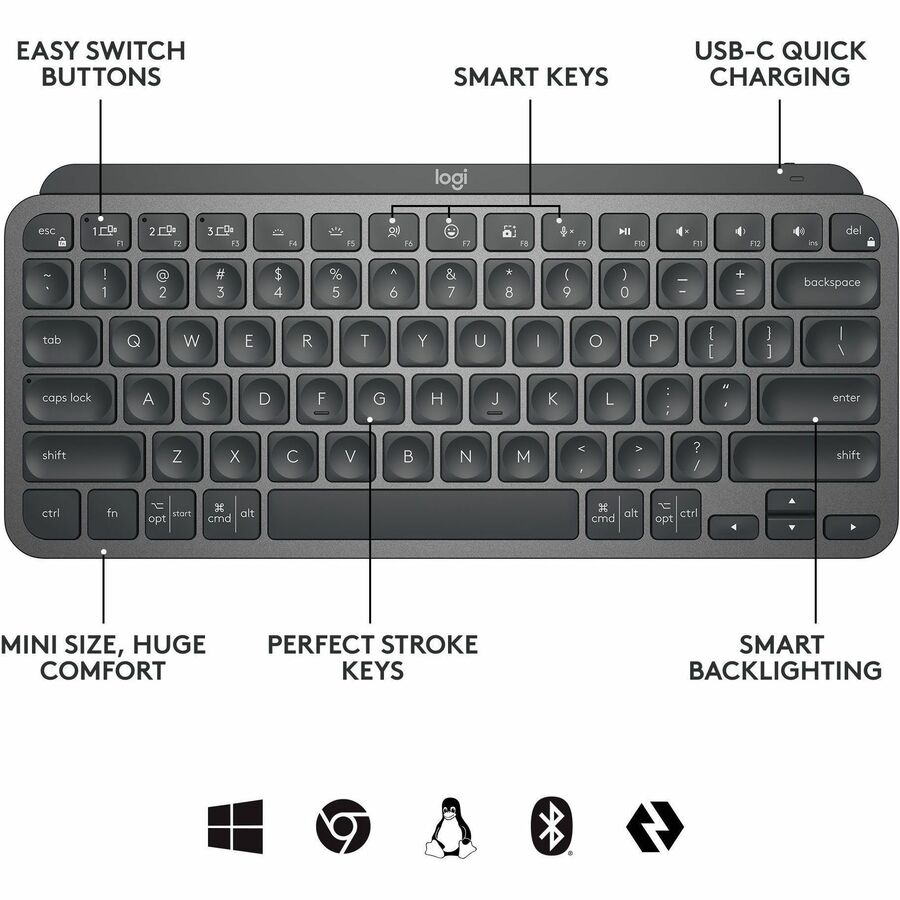 Logitech MX Keys Mini for Business (Graphite) - 920-010594
