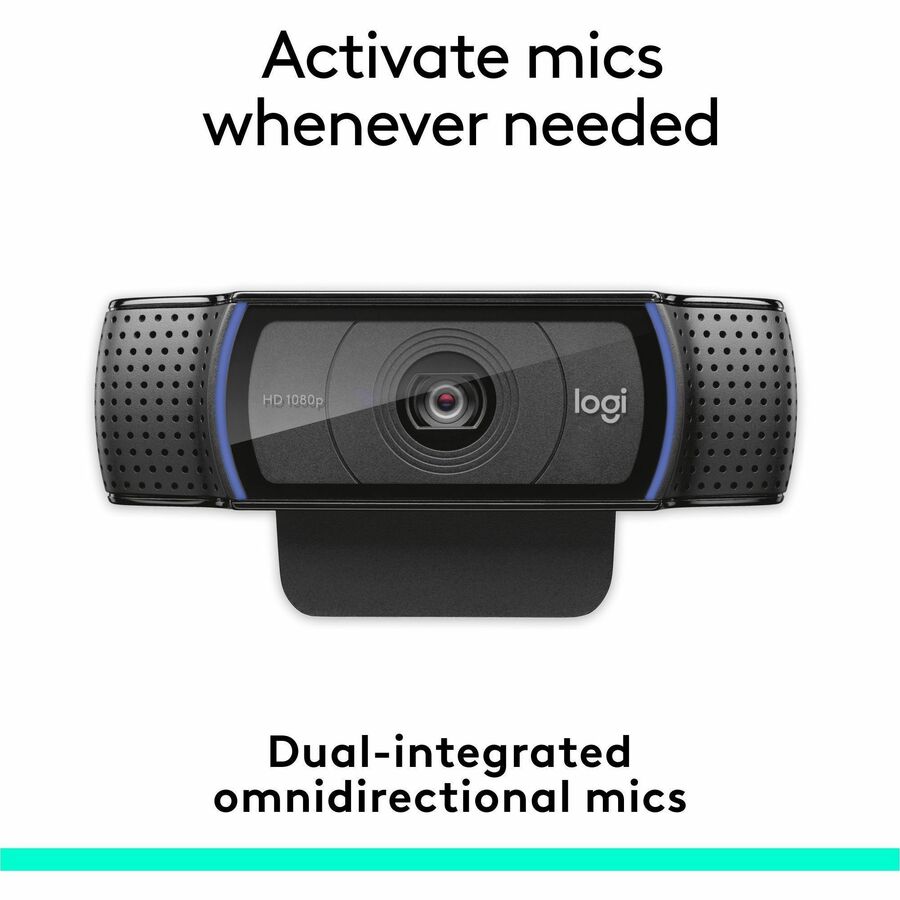 Logitech C920e Webcam - 3 Megapixel - 30 fps - Black - USB Type A - 960-001401