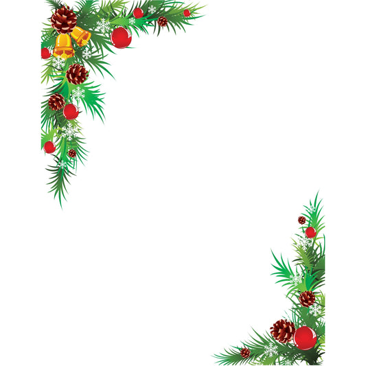 St. James&reg; 2020 Holiday Collection, Holiday Wreath, 8.5 x 11" , 24 lb, 25 sheets/pk