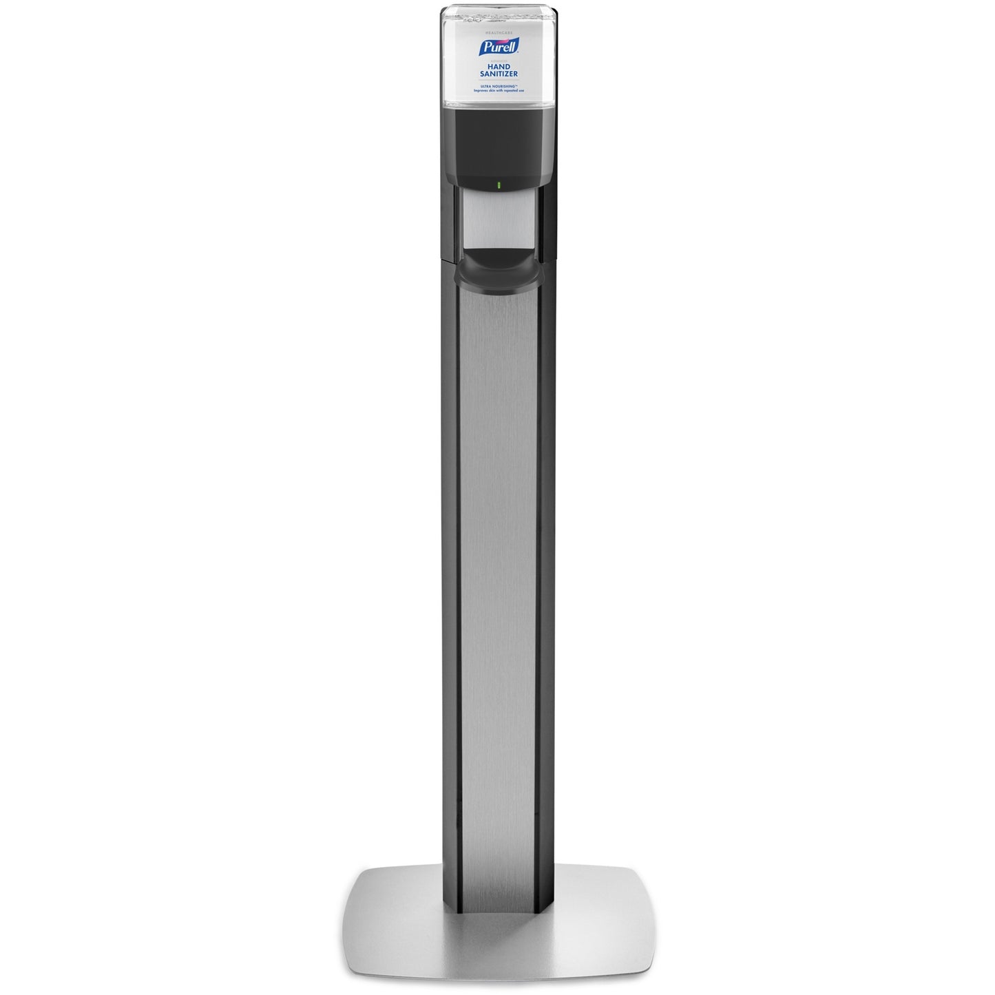 PURELL&reg; MESSENGER ES8 Silver Panel Floor Stand with Dispenser