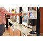 PURELL&reg; MESSENGER ES8 Silver Panel Floor Stand with Dispenser - 7318-DS-SLV