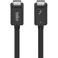 Belkin 100W Thunderbolt 4 USB-C to USB-C Cable - USB 4 - 40Gbps - 8K - 2m/6.6ft - M/M - Black - INZ002BT2MBK