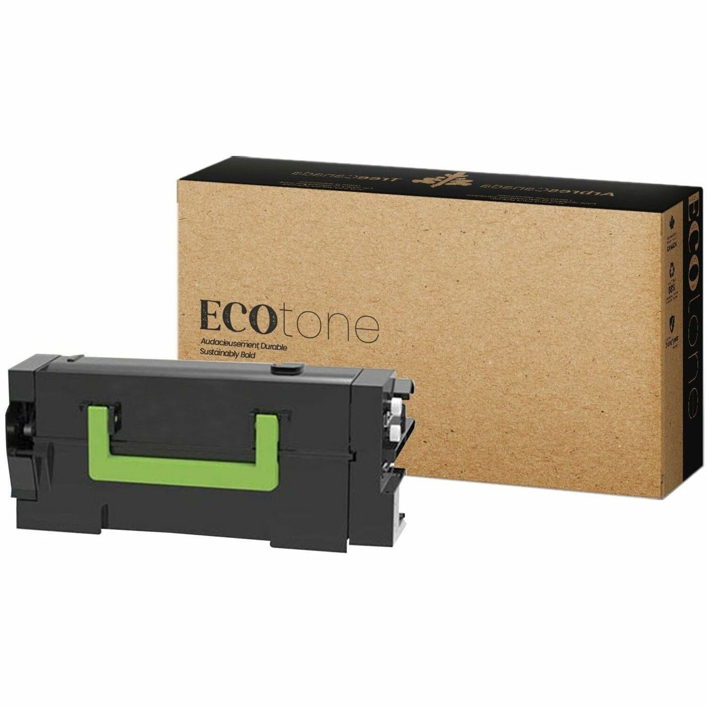 EcoTone Toner Cartridge - Remanufactured for Lexmark 58D1X00 - Black