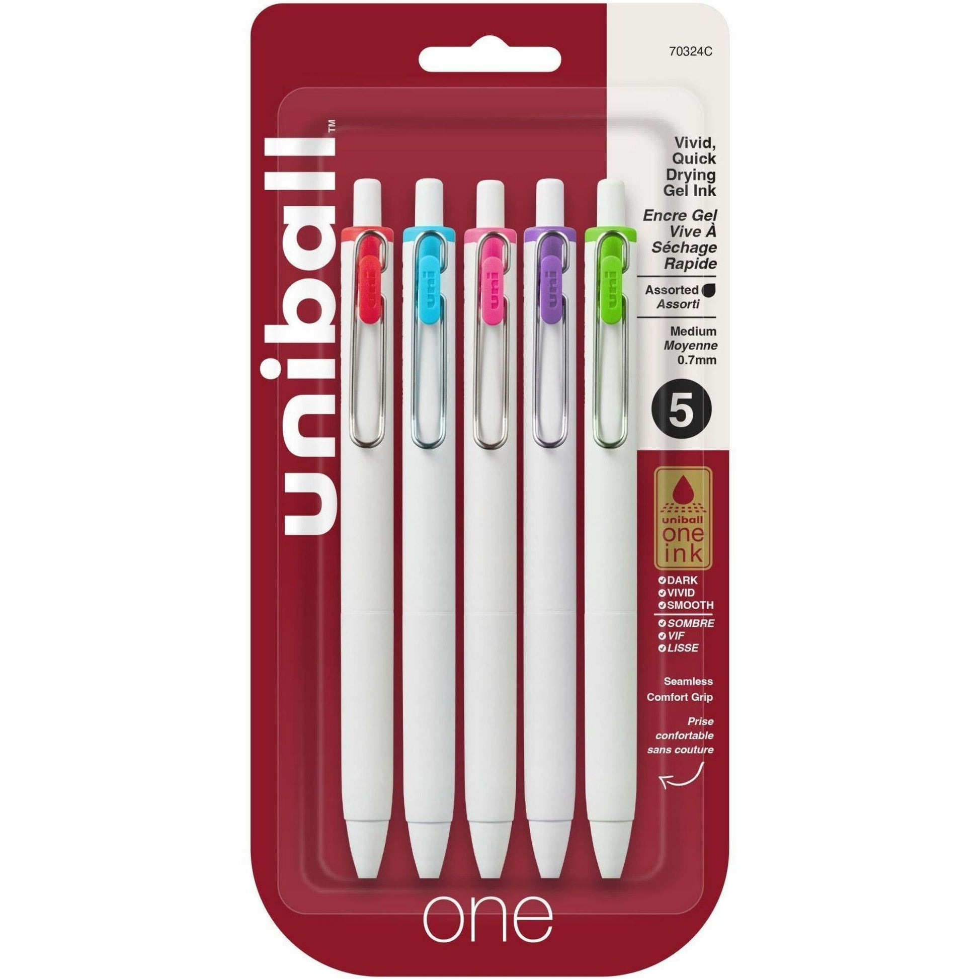 uniball one Retractable Gel Pens