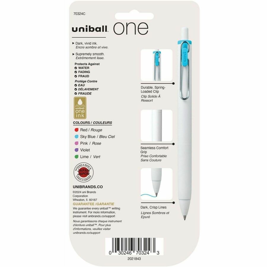 uniball one Retractable Gel Pens - 70324C