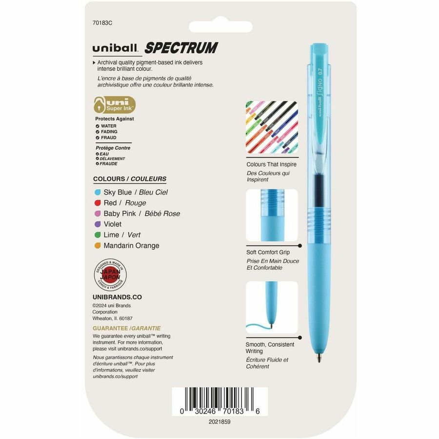 uniball Spectrum Retractable Gel Pens - 70183C