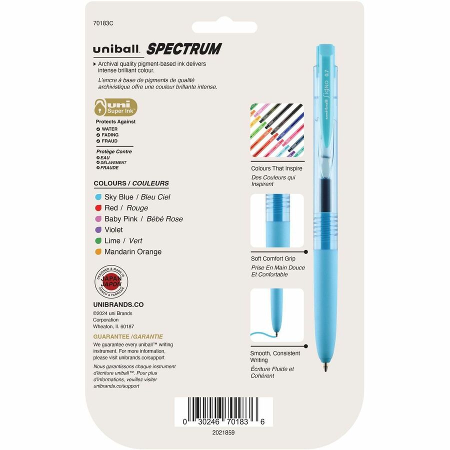 uniball&trade; Spectrum Retractable Gel Pens - 70183C