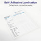 Avery Self Adhesive Laminating Sheets 9" x 12" - 75293