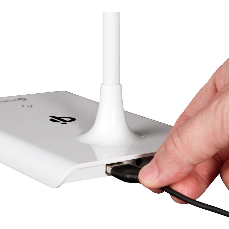 OttLite Power Up LED Desk Lamp with Wireless Charging - CS030QI-SHPR