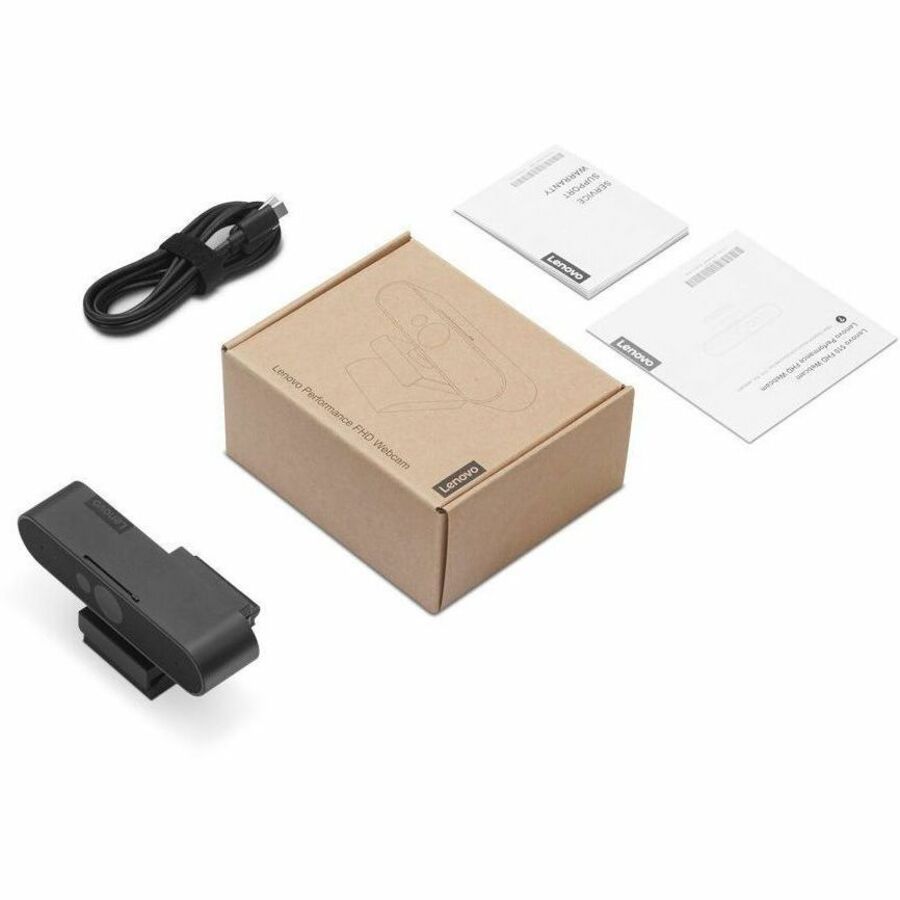 Lenovo Video Conferencing Camera - Black - USB Type C - 1 / Each - 4XC1D66055