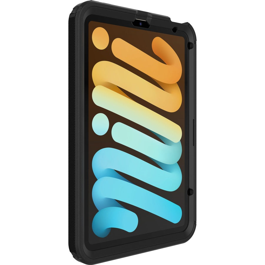 OtterBox Defender Carrying Case (Holster) Apple iPad mini (6th Generation) Tablet, Apple Pencil - Black - 77-87478