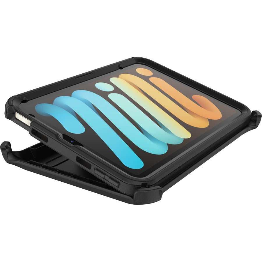 OtterBox Defender Carrying Case (Holster) Apple iPad mini (6th Generation) Tablet, Apple Pencil - Black - 77-87478