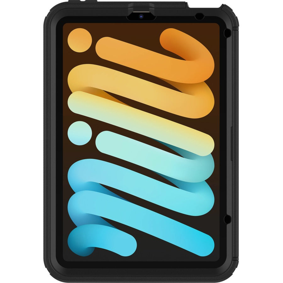 OtterBox Defender Carrying Case (Holster) Apple iPad mini (6th Generation) Tablet, Apple Pencil - Black - 77-87478